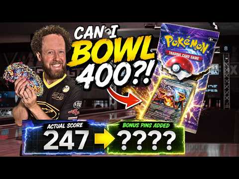 Every Double Opens a Pokémon Pack... Can I Bowl 400?! ⭐ #KyleTroup